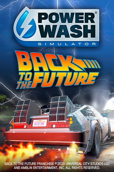 A Sneak Peek at the Cool Animations of the Back to the Future Special Pack  for PowerWash Simulator - Xbox Wire