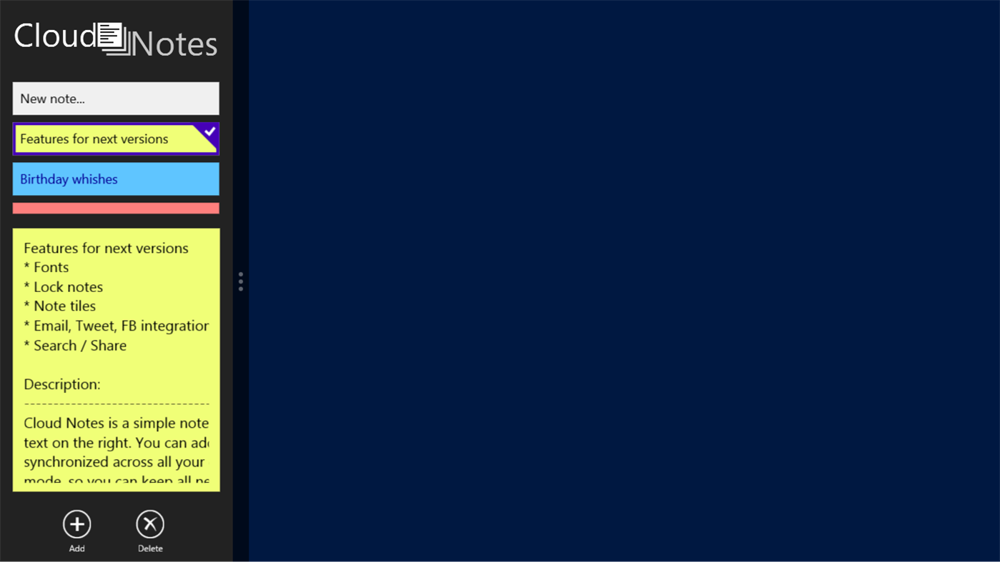 #4. Cloud Notes (Windows) Ved: ALSEDI Group