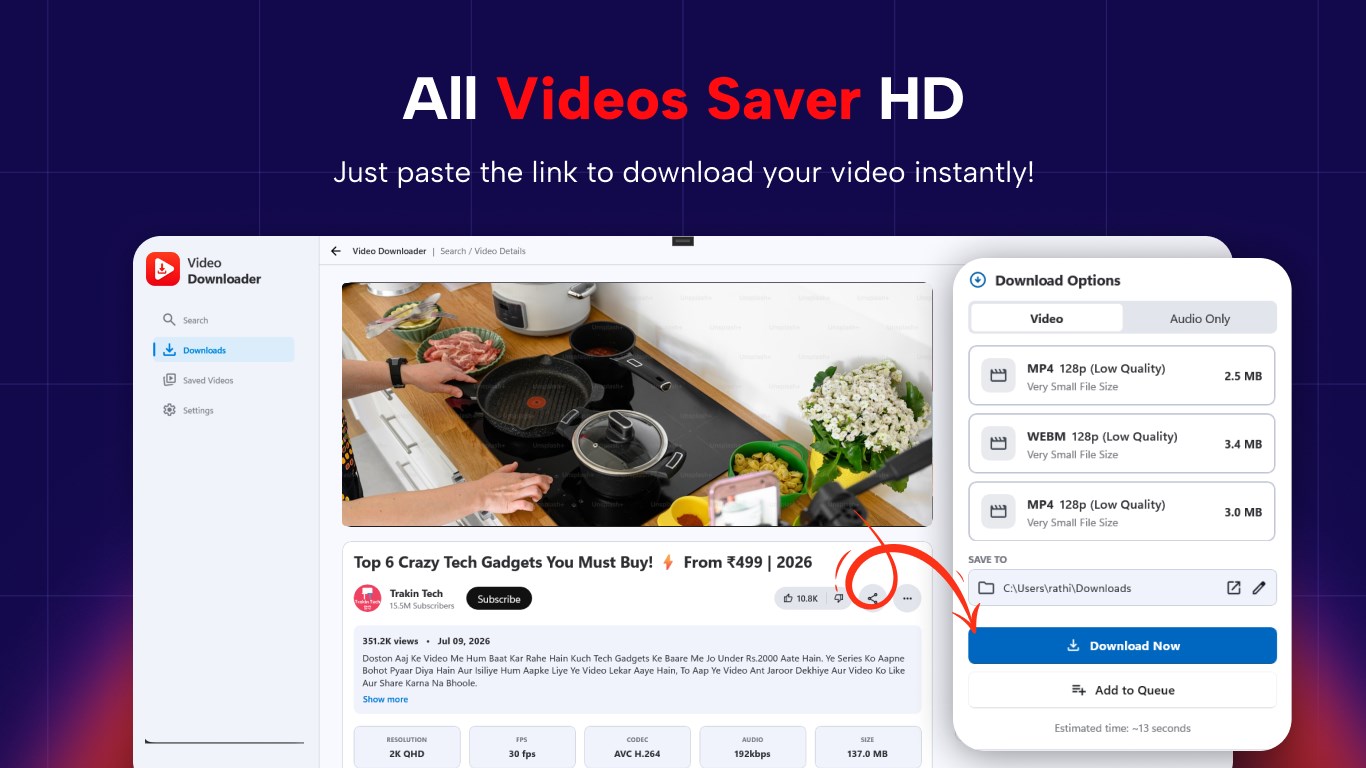 YT Video Downloader: Download 4K Videos & MP3 Audio screenshot