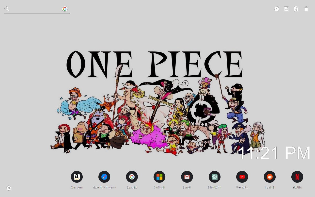 One Piece Chibi Wallpaper New Tab