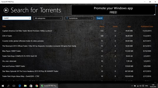Torrent RT FREE Plus screenshot