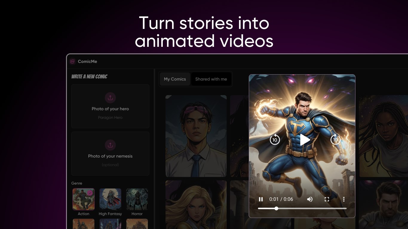 Picsart ComicMe: AI Book Maker screenshot