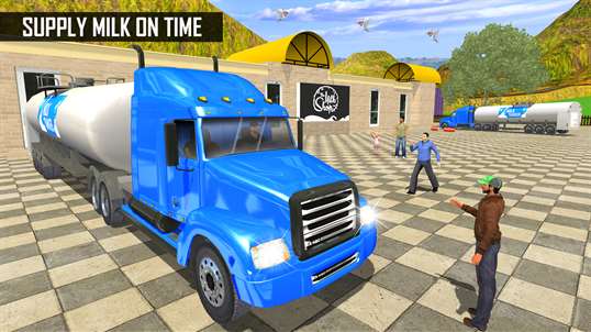 Milk-Man:Offroad Transporter Trailer Truck Drive screenshot 3