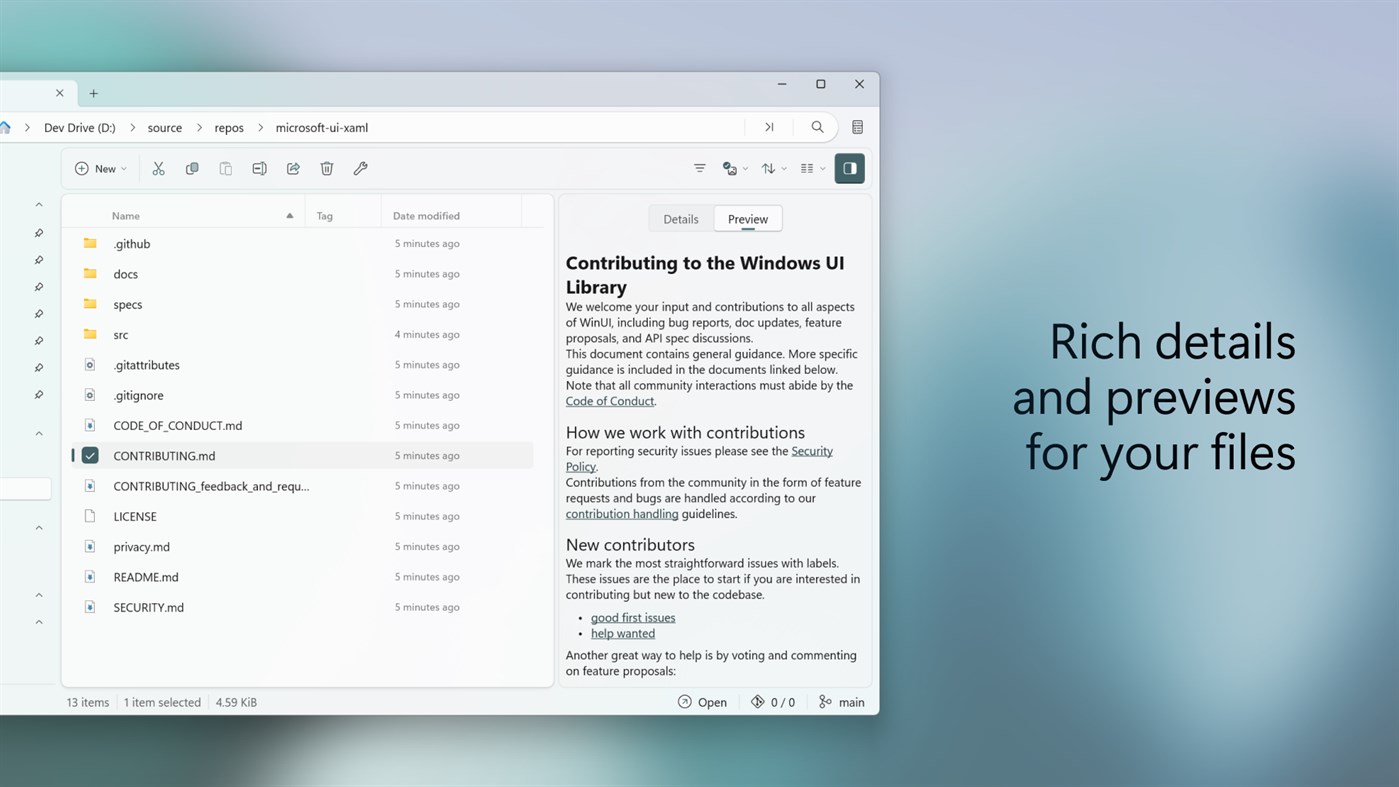 #3. Files Preview (Windows) 来自: Files Community