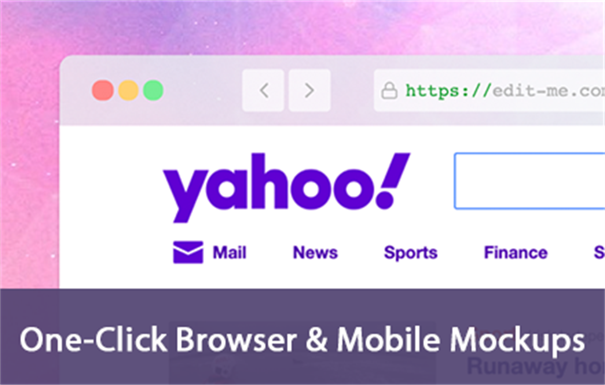Screenshot.rocks: One-click design mockups