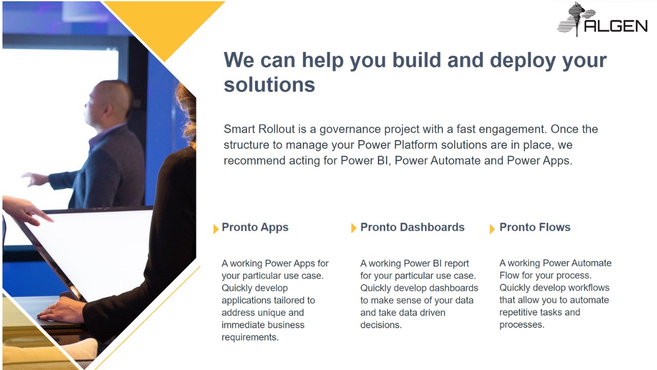 Snapshot 2 of Pronto Apps for Power Platform: 6-Wk Implementation