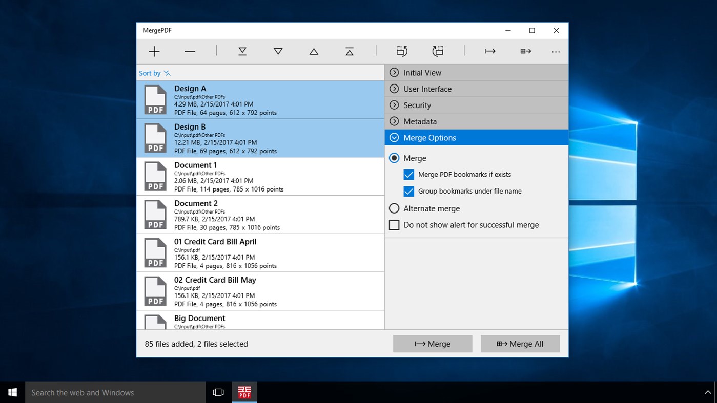 #1. MergePDF (Windows) 由: RootRise Technologies Private Limited