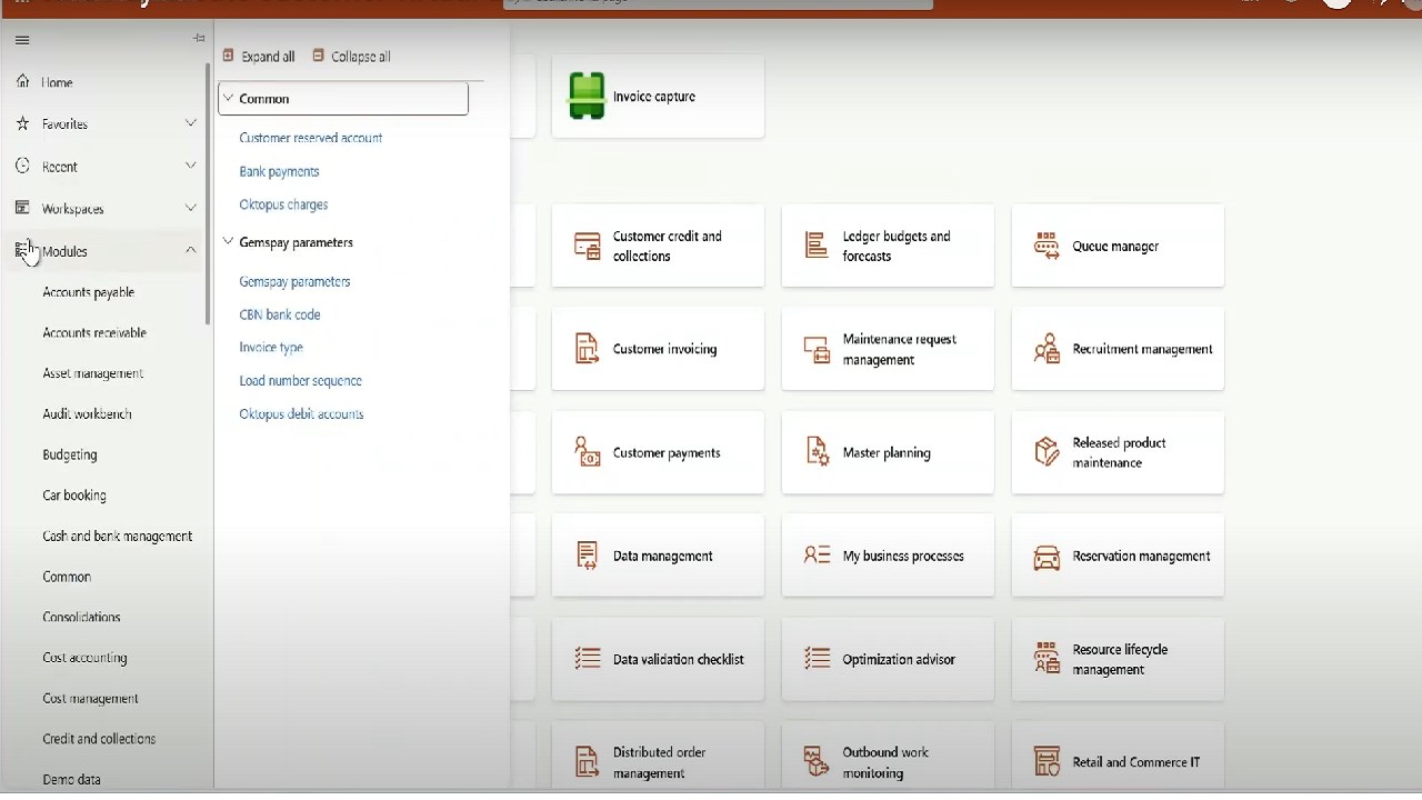 Snapshot 1 of Gemspay payment and collection solution