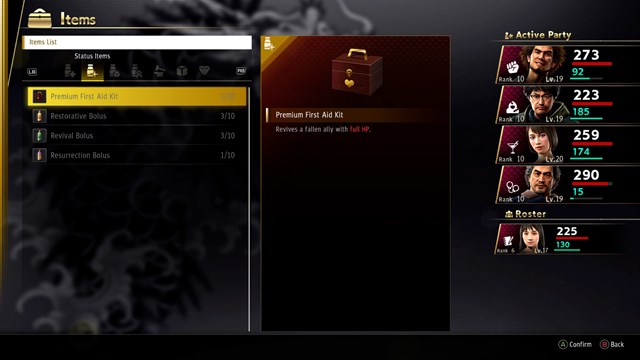 Yakuza: Like a Dragon Stat Boost Set screenshot 1