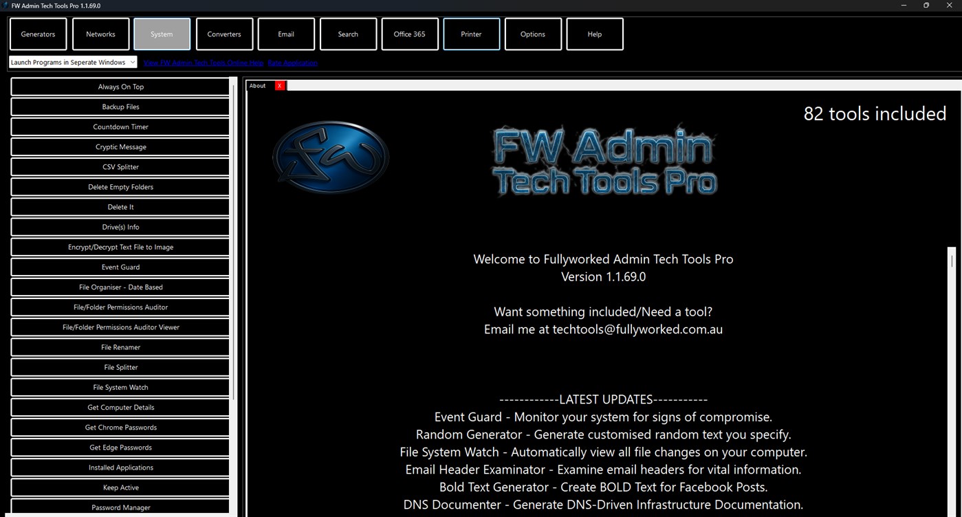 #2. FW Admin Tech Tools Pro (Windows) By: Fullyworked