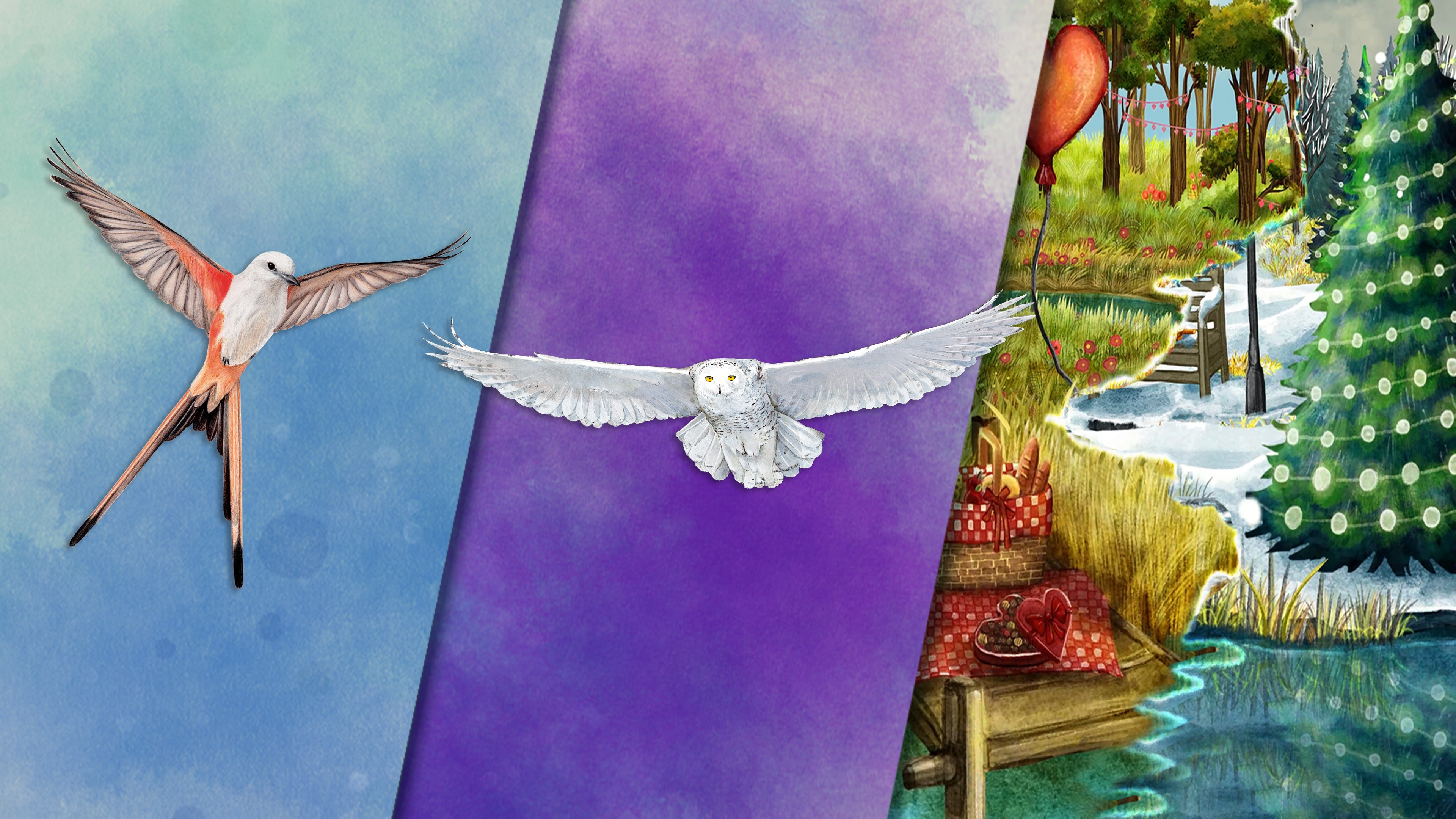 Wingspan Крылья + птицы Европы + декоративный набор «Времена года»