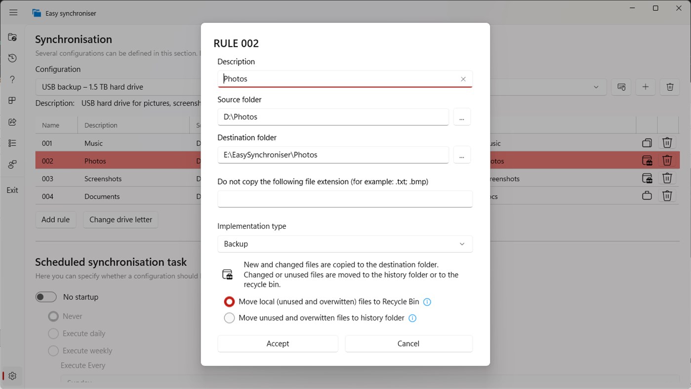 #5. Easy Synchroniser (Windows) 게시자: Piotr Brandt