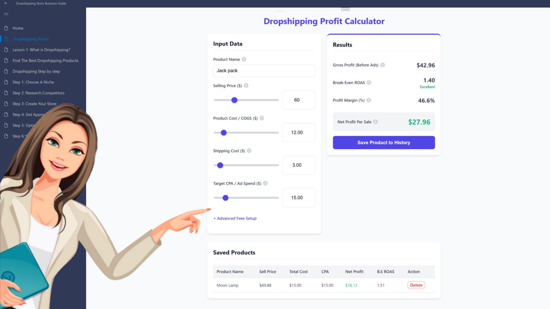 Dropshipping Store Business Guide screenshot