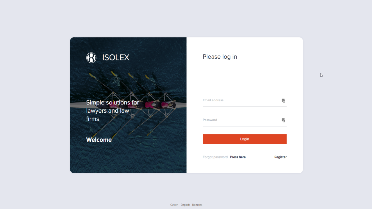 Snapshot 1 of isoLEX - legal app