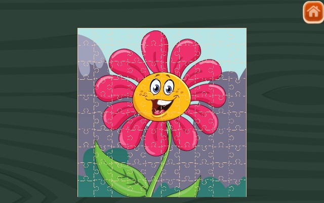 Funny Flowers Jigsaw Game