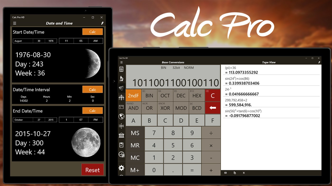 #7. Calc Pro HD - Calculator (Windows) 由: Panoramic Software Inc