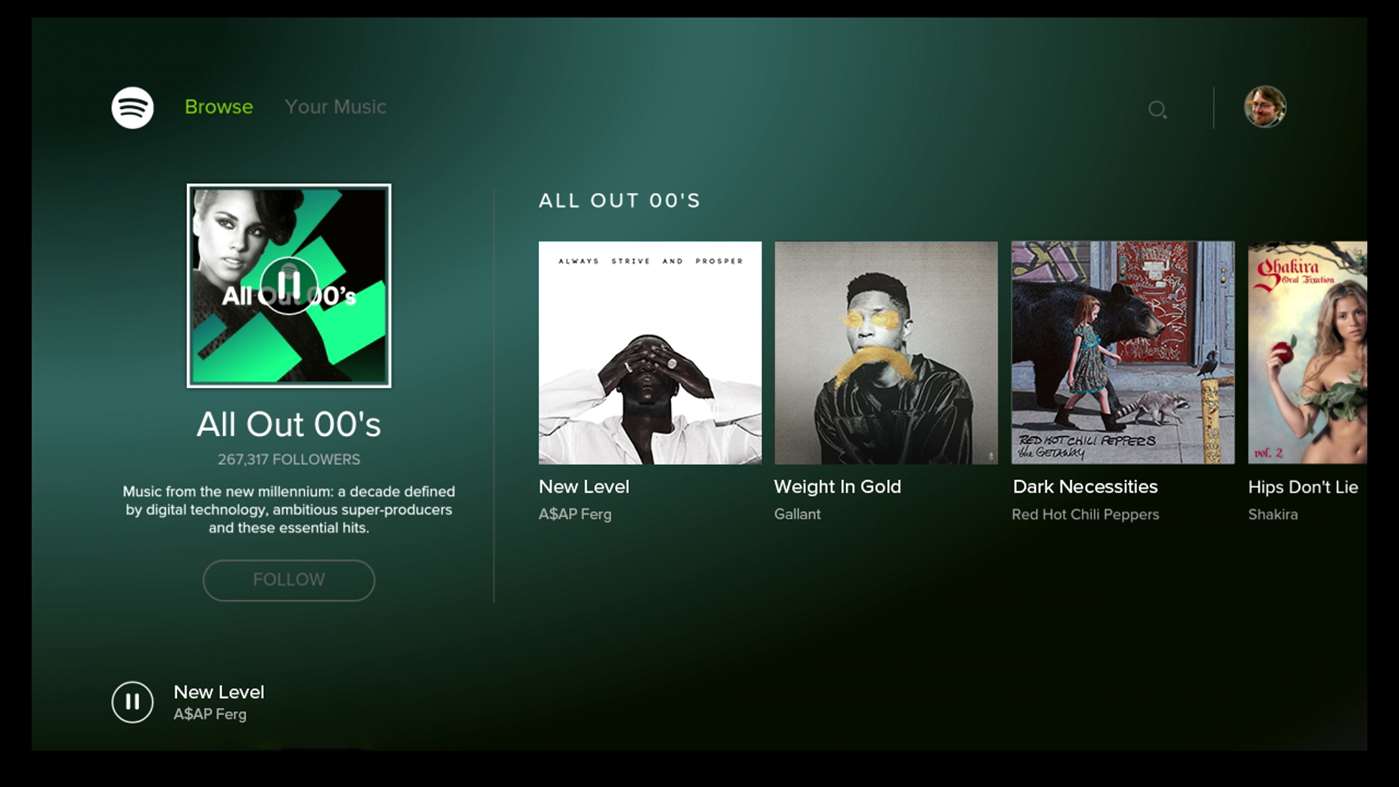 Spotify for Xbox One