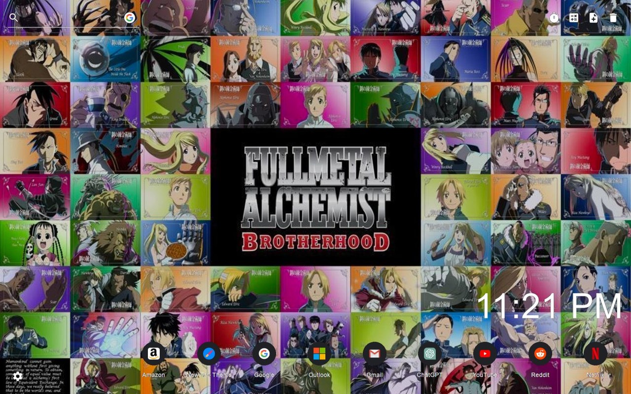Fullmetal Alchemist: Brotherhood New Tab