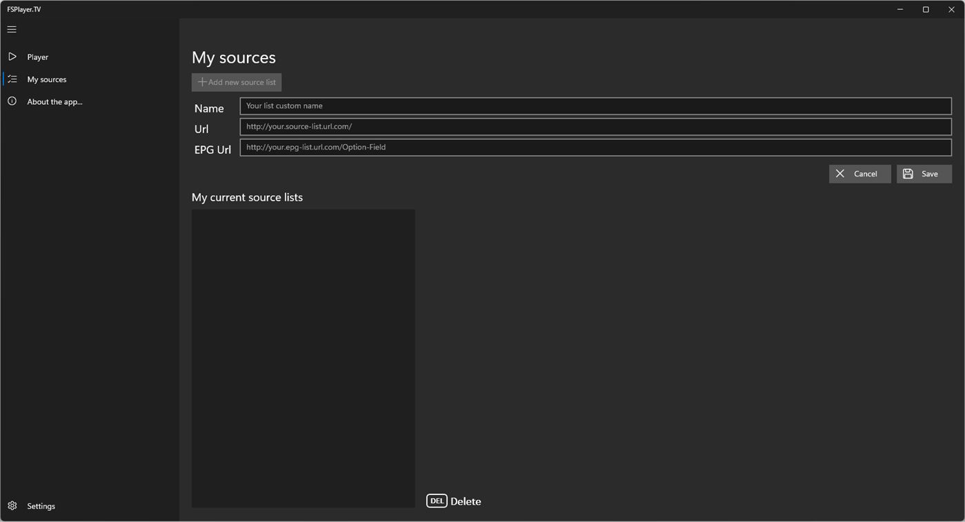 #1. FSPlayer TV (Windows) By: Eduardo Ferrari
