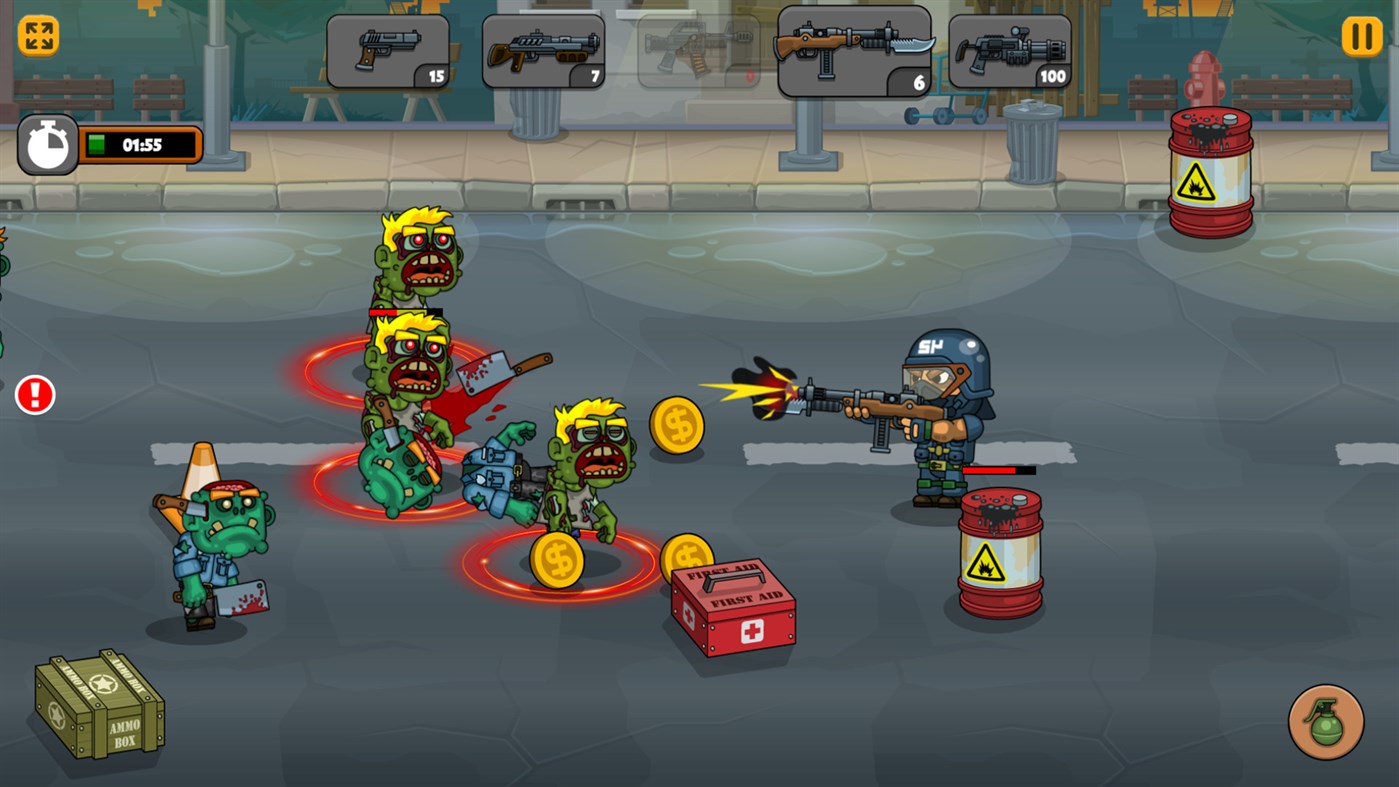 #1. Zombie Killers (Windows) Podle: Inlogic-Software