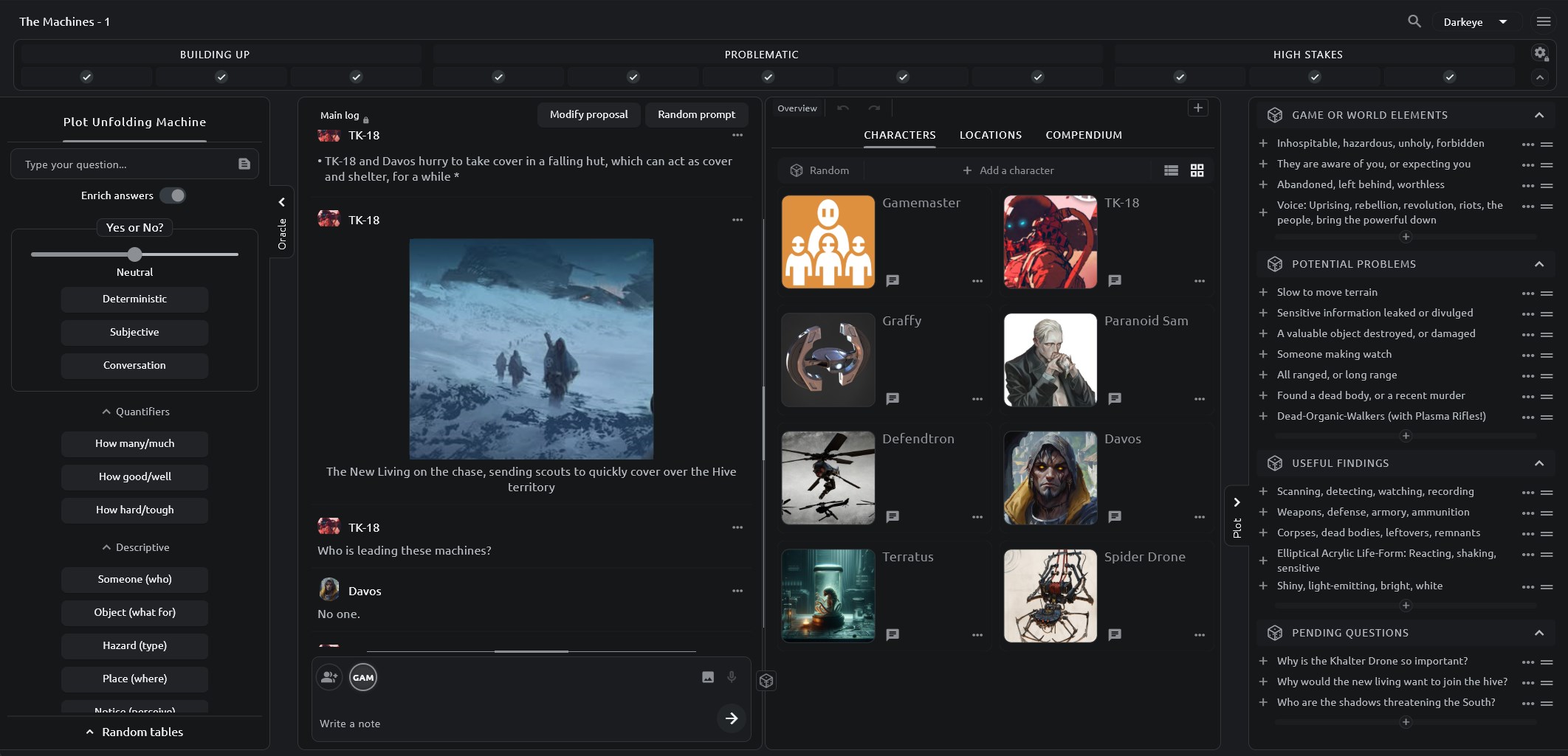 PUM Lite Solo RPG Storytelling screenshot