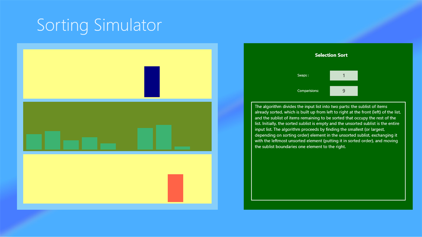 #4. Sorting Simulator (Windows) Podle: SanjayT