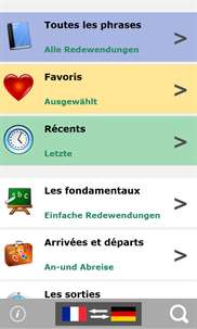 French to German phrasebook screenshot 1