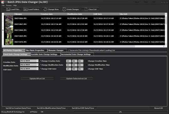 Batch MMedia Date Changer screenshot 2