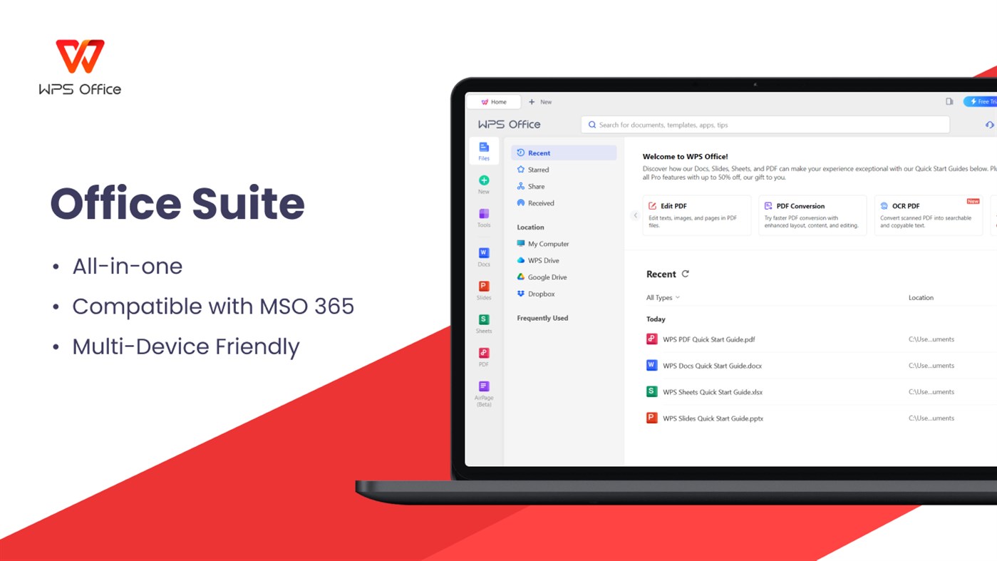 #1. WPS Office Suite (Windows) Podle: Kingsoft Office Software Corporation Limited