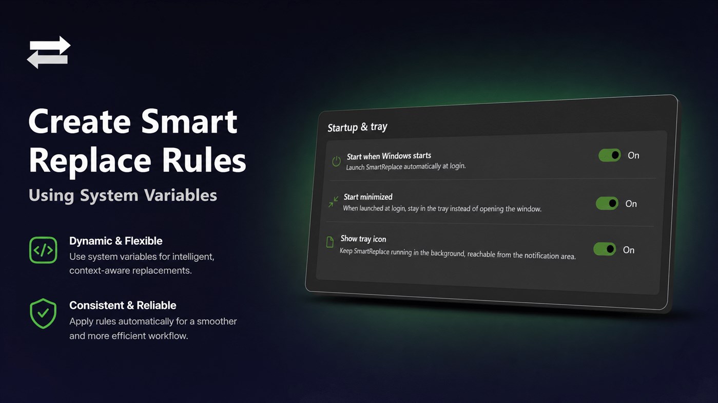 #1. SmartReplace (Windows) di: Aʀtʋʀ Cʀɘțʋ