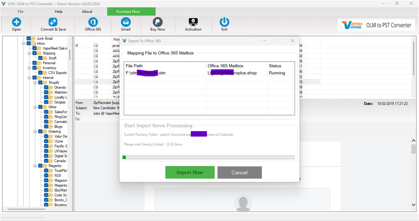 #7. OLM Email to PST Converter (Windows) От: VARTIKA SOFTWARE PRIVATE LIMITED