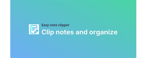 Easy Note Clipper marquee promo image