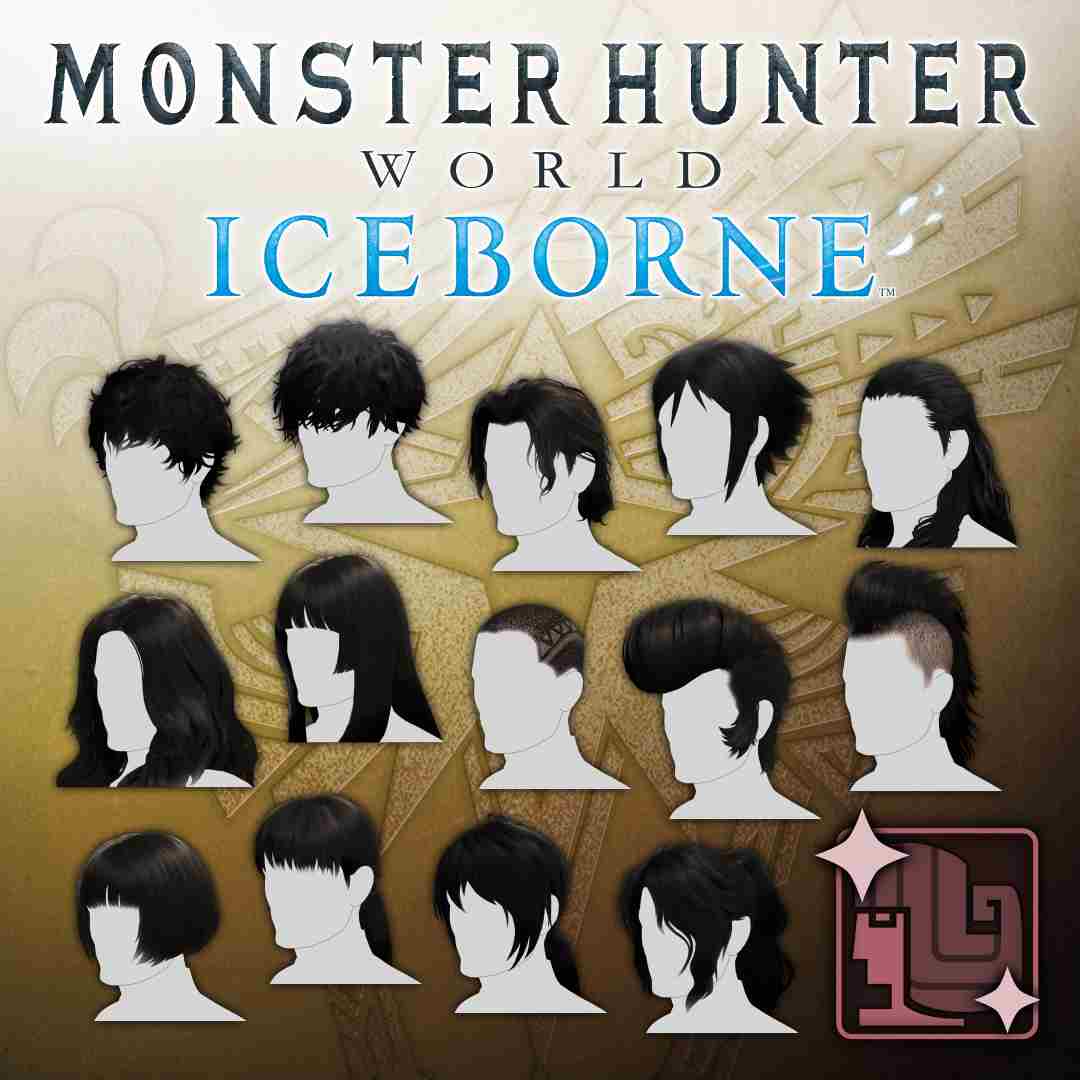 MHW:I – Pacote Completo de Cabelos
