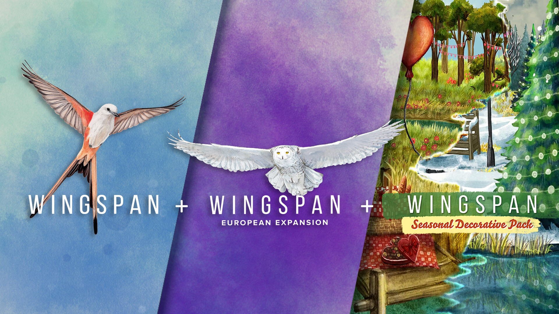 Скриншот №6 к Wingspan Крылья + птицы Европы + декоративный набор «Времена года»