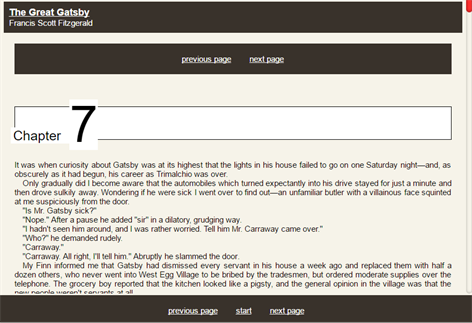 Great Gatsby ebook Screenshots 2