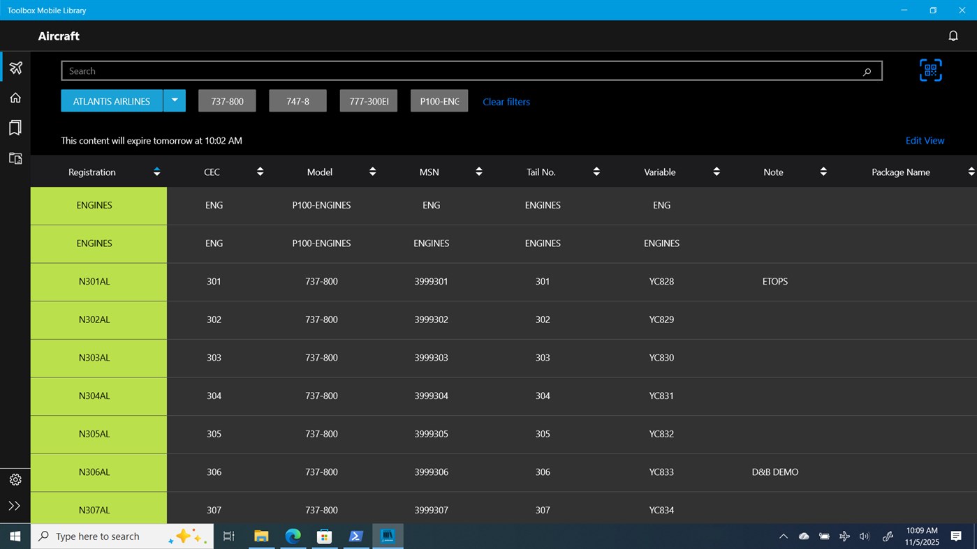 #1. Toolbox Mobile Library (Windows) 由: The Boeing Company