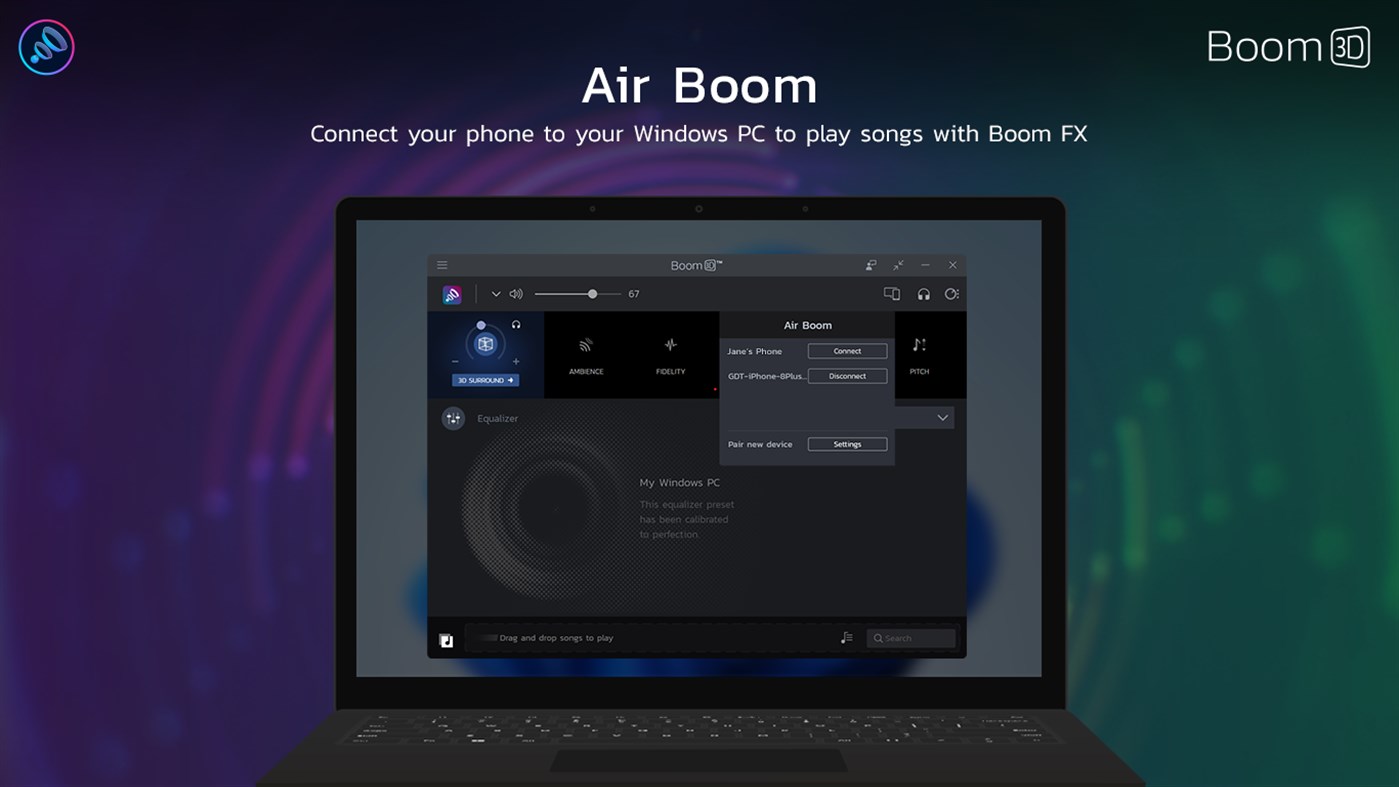 #8. Boom 3D: Audio Enhancer, Equalizer & Bass (Windows) Podle: GLOBAL DELIGHT TECHNOLOGIES PRIVATE LIMITED