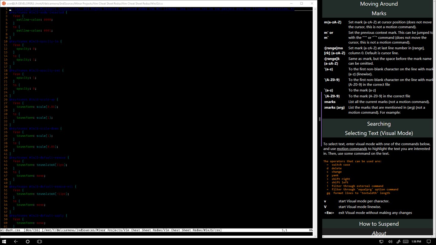 #3. Vim Cheat Sheet (Windows) 由: anjelo