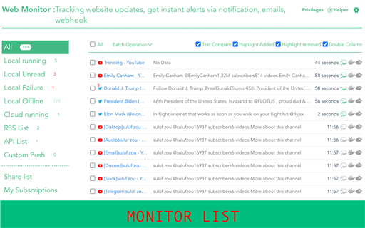 Web Monitor - Real-Time Website Change Alerts