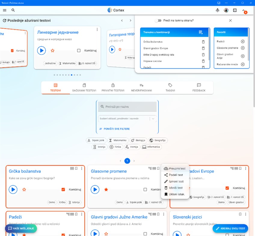 #1. Testovi (Windows) Podle: INiCijativa