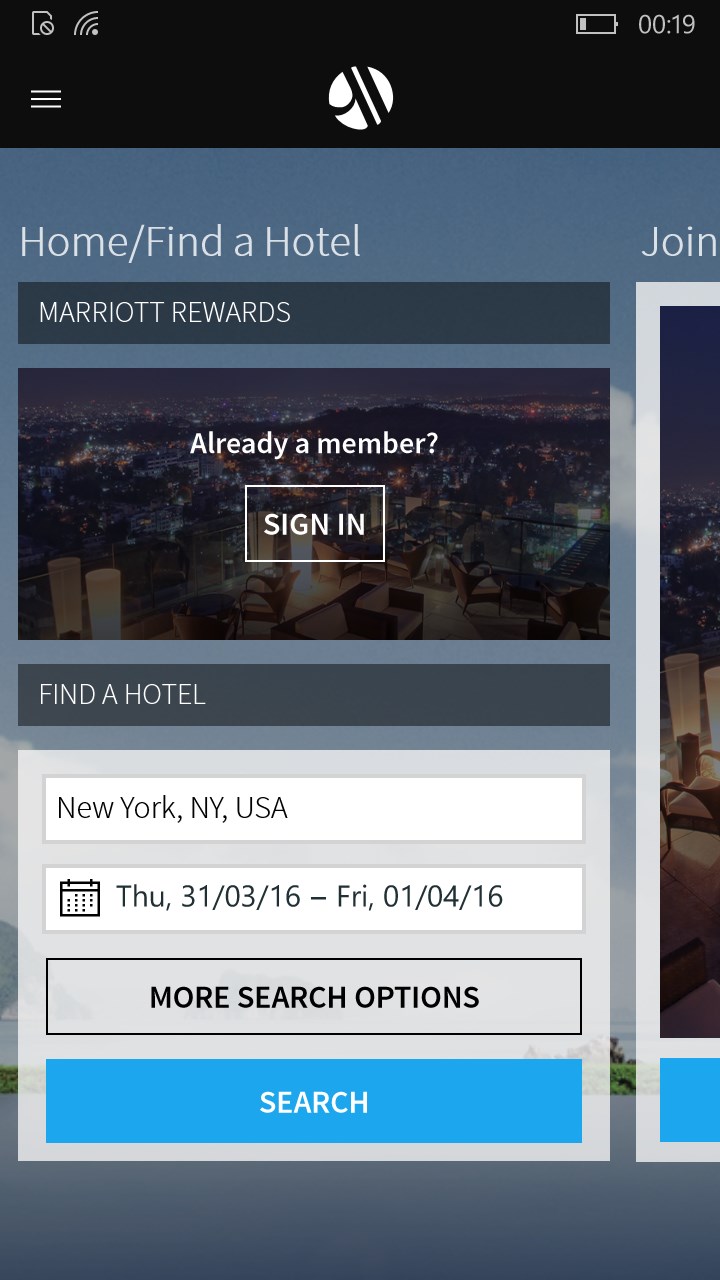 Marriott International app now a Universal Windows App for tablet ...