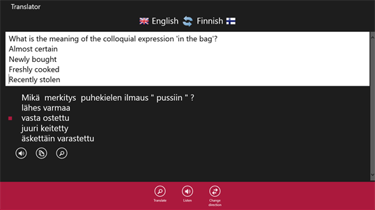 Finnish - English screenshot 3