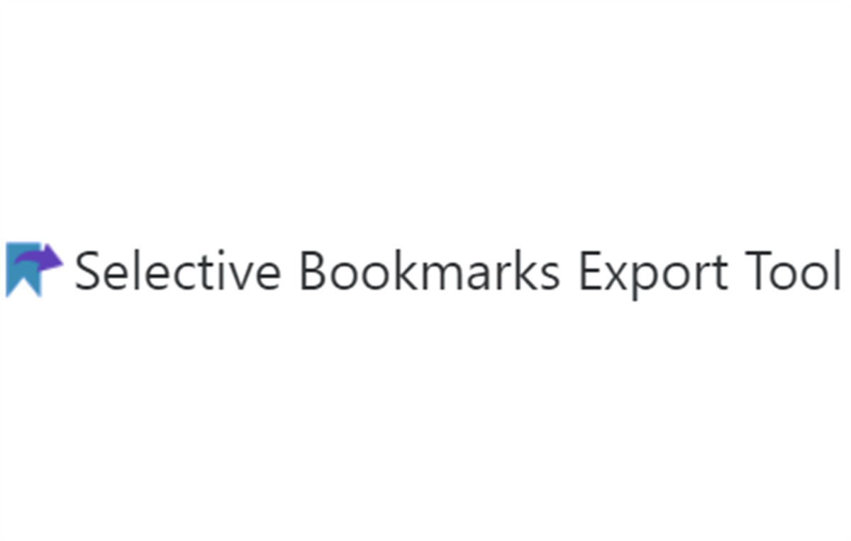 Selective Bookmarks Export Tool