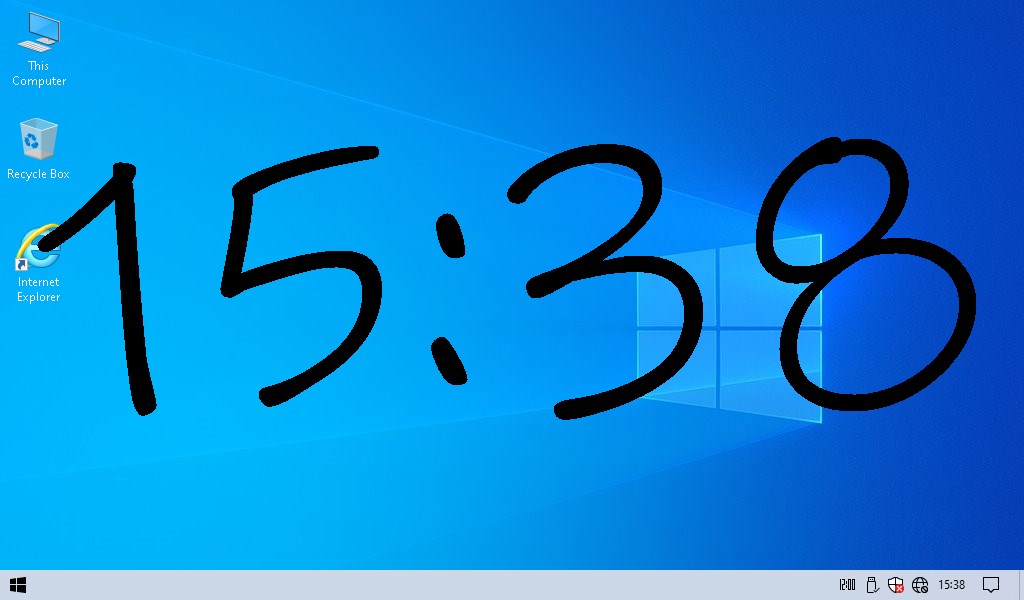 Windows 10 Clock Widget