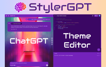 ChatGPT Extension for a Better UI - Theme Editor with Power-Ups small promo image