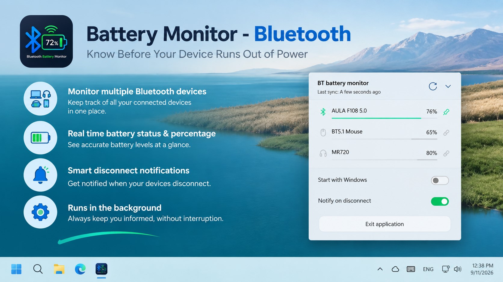 Battery Monitor - Bluetooth screenshot