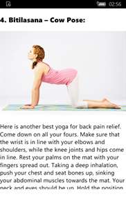 Yoga Poses For Back Pain screenshot 5