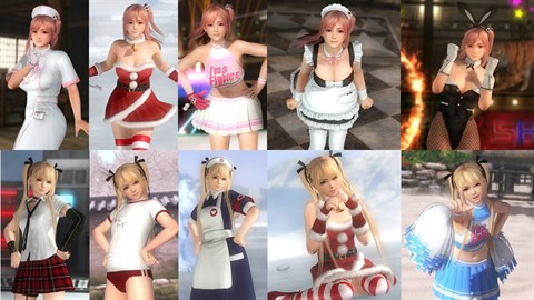 DOA5LR New Fighters + Debut Costume Set