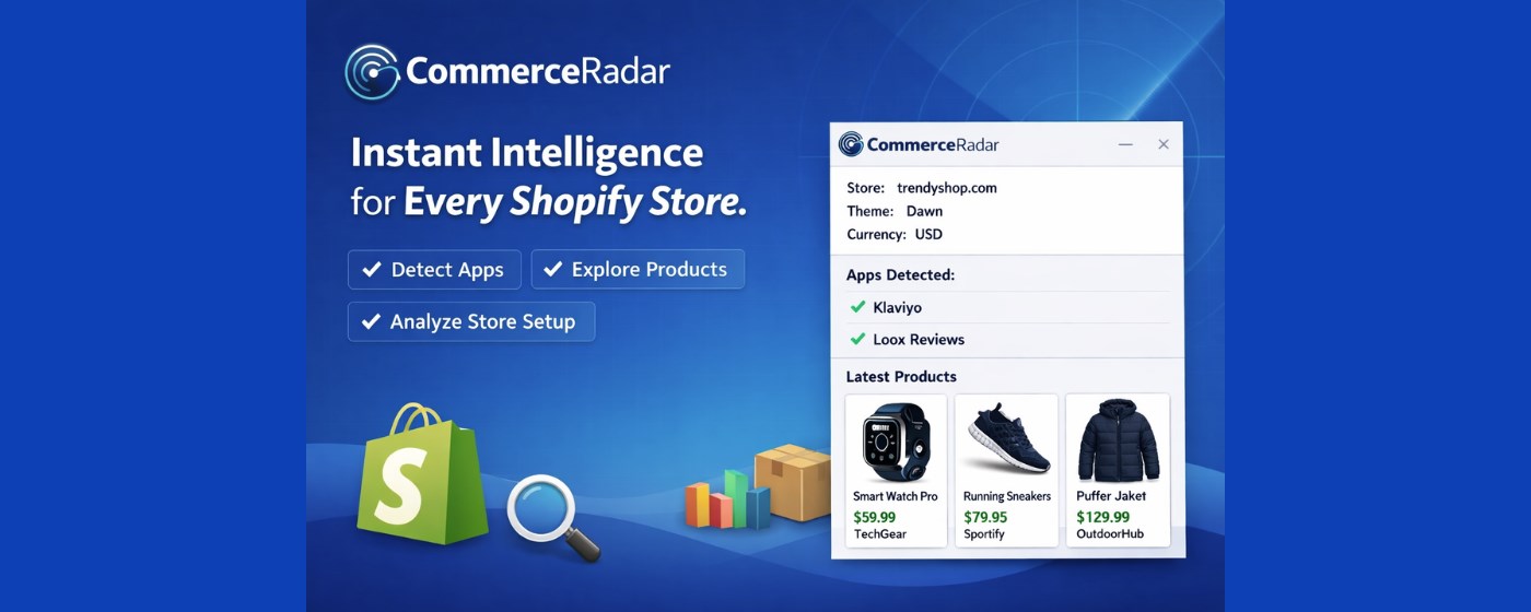 Shopify Store Inspector - CommerceRadar