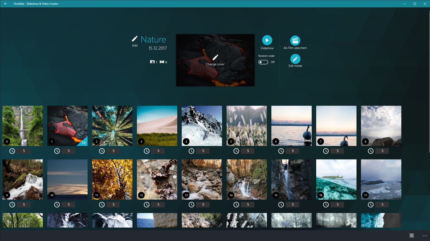 #4. OneSlide - Slideshow & Video Creator (Windows) De: seriousGeorge